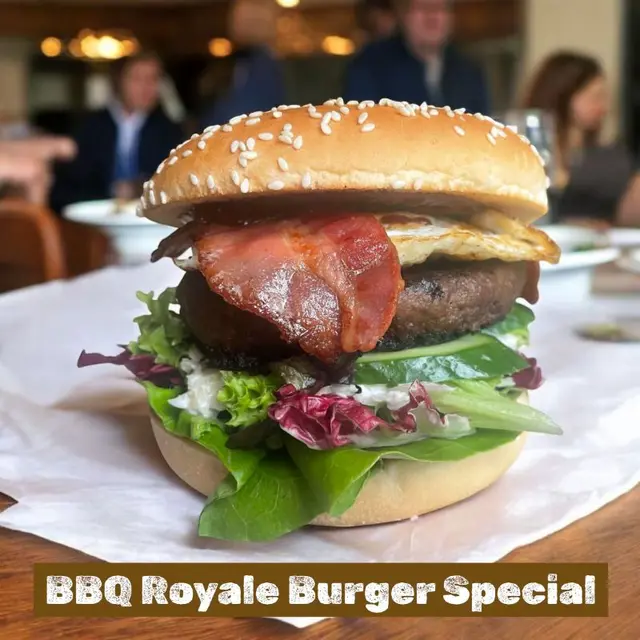 Burger special with fries